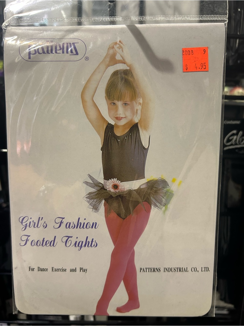Girl's Black Footed Tights
